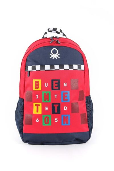 United Colors of Benetton Geantă de școală cu două compartimente United Color...