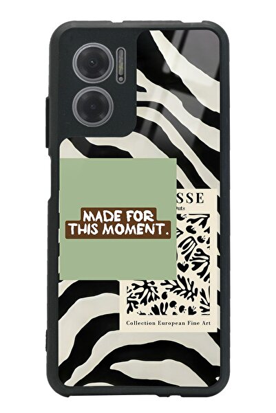 Spoyi Xiaomi Redmi Note 11E Green Mattisse Tasarımlı Glossy Telefon Kılıfı