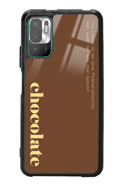 Spoyi حافظة هاتف لامعة بتصميم شوكولاتة لهاتف Xiaomi Redmi Note 10 5g