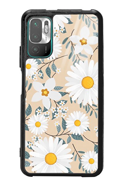 Spoyi Xiaomi Redmi Note 10 5g Büyük Papatya Tasarımlı Glossy Telefon Kılıfı