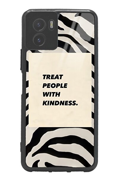 Spoyi Vivo Y15s Zebra Motto Tasarımlı Glossy Telefon Kılıfı