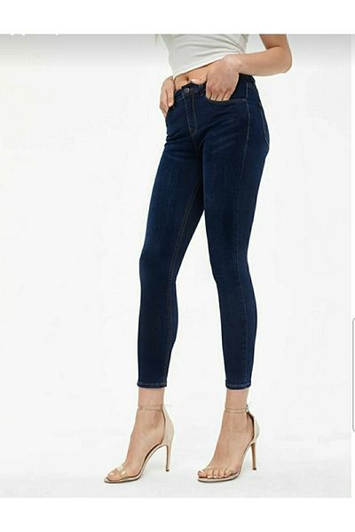 Lixera Blugi skinny de recuperare în lycra umbrite albastru închis