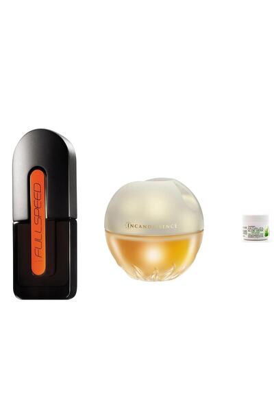 AVON Incandessence Kadın Parfüm Full Speed Erkek Parfüm Seti El Kremi Hediye