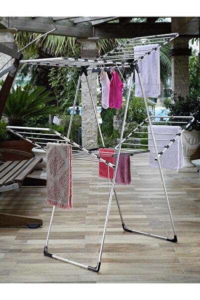 Miras Nefertiti Iki Katlı Çamaşır Kurutma Askısı (KALIN BORULU)
