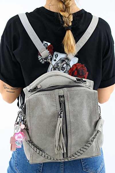 Matthew Cox MATTHEWCOX KADIN SIRT ÇANTASI BYN1028 GRİ