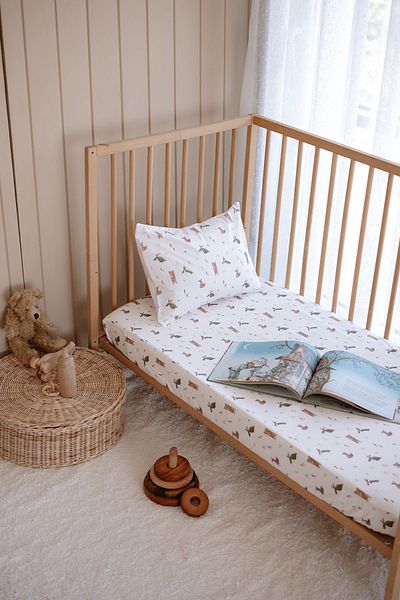 TBA COLLECTION Elastic Sheet Set (80x140)| Woodland