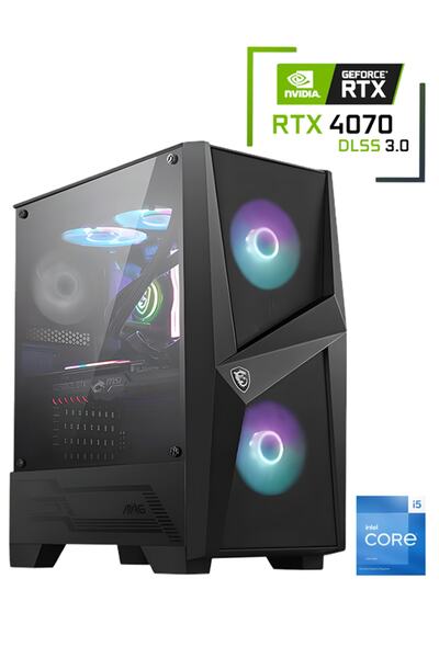 MSI İNTEL CORE İ5 12400F / 32GB DDR4 / 1TB 3300-3100 MB /s M2 SSD / RTX4070 G...