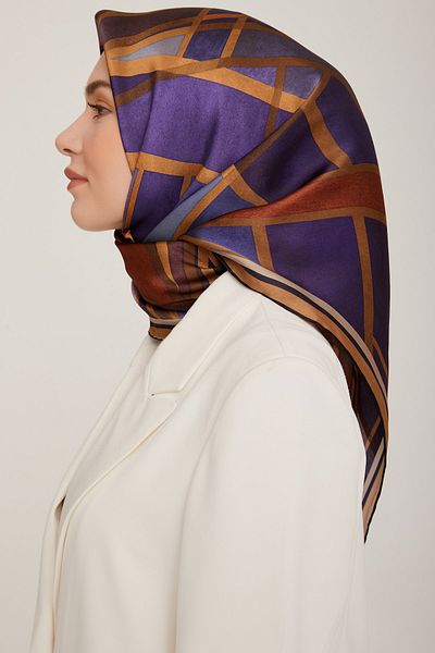 Armine ARMİNE SILK SCARF 8843D (TWİLL) (NOSTALGIA)