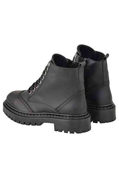 NOOSY Women's Black Zipper Boots