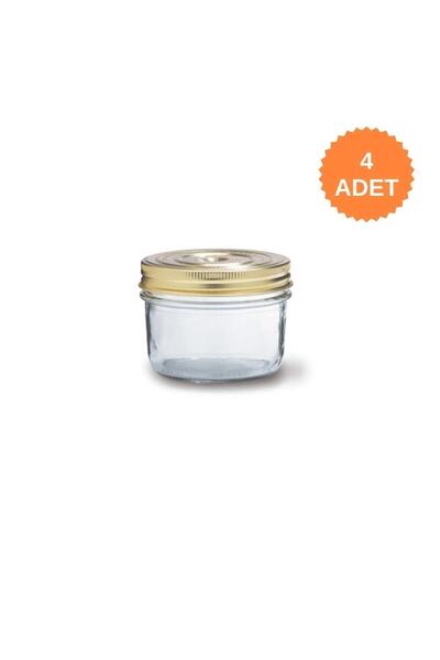 Le Parfait Familia Wiss Cam Kavanoz Sızdırmaz Kapaklı 350ml (4 Adet)