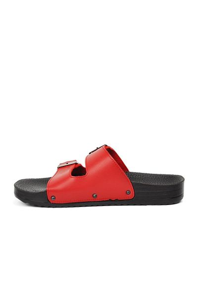 Pierre Cardin 3232 Papuci roșii pentru femei cu dungi duble
