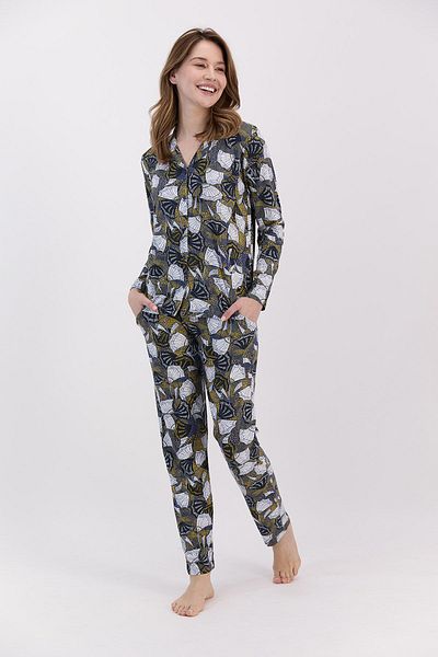 Arnetta Ar1478 Women's Shirt Pajamas /lavy blue/l
