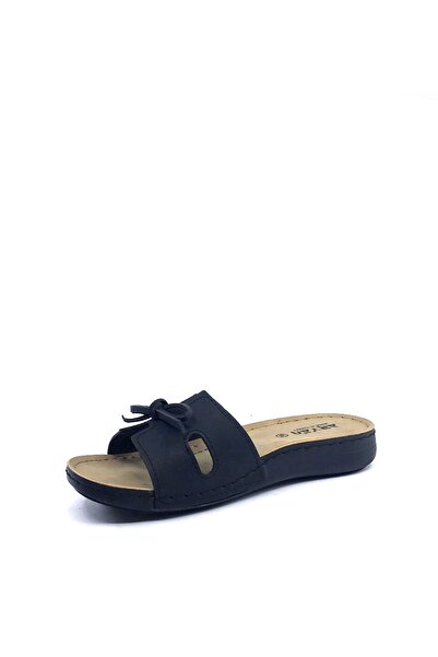 ARYAN 11-367 Μαύρες γυναικείες παντόφλες