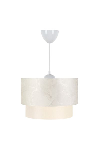 HOMİNG Artgift Cake - Single Pendant Lamp, Cream Colored Patterned Bedroom Lounge Living Room