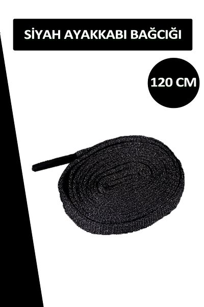 Dopar Black Shoelace Flat Laces 120 Cm