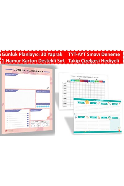 XP Notebook Günlük Planlayıcı 30 Yaprak Evde Okulda İşte Ajanda & Planlama & ...