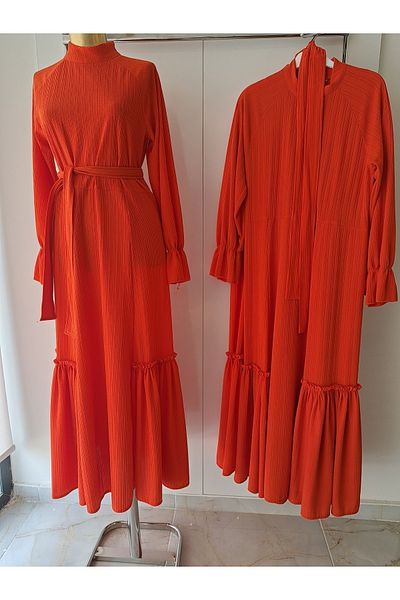 Mmasiva collection Cotton Gathered Gusseted Hijab Dress