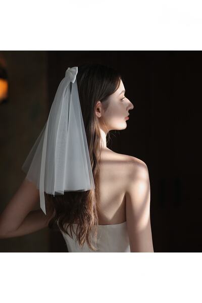 bba new trend DUVAK, Bow Bridal Veil Coming and Going Cap Vualet Bridal Cap, ...