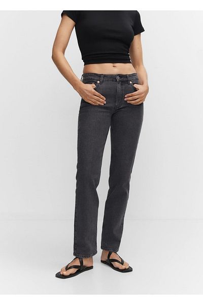 MANGO Woman Medium Confort Dğz Cut Jeans