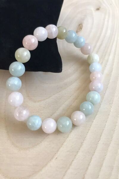 NehirTaş Sertifikalı Morganit Taşı Anti Stresi Ve Anti Depresyon Doğal Taş Bi...