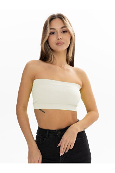 MİSTİRİK Ecru Colored Palude Model Seamless Half Body - Bondeo