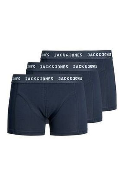 Jack & Jones Jacanthony Trunks 3 Pack Μπλε ανδρικά μπόξερ -12171946 Blue Nights Blue Night - Blue Night