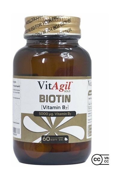 Allergo Vitagil Gold Biotin 5000 Mcg 60 Capsules