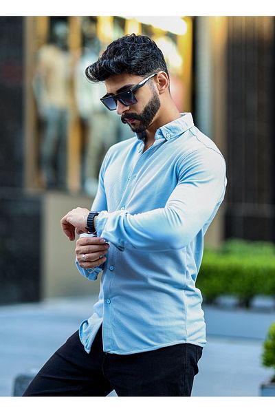 YNGMENCLASS SLIMFIT ΠΟΥΚΑΜΙΣΟ ΜΕ ΛΥΚΡΑ