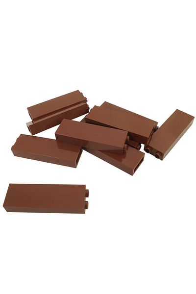 LEGO Accessory MOC Custom Creator Brick 1 x 2 x 5 Bricks Brown 4 pieces will be sent