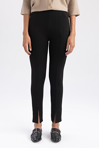 DeFacto Yüksek Bel Basic Düz Penye Uzun Tayt B1793ax23au