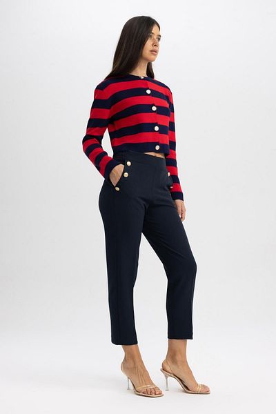 DeFacto Carrot Fit Pants with High Waist Pockets - B1238Ax23Au