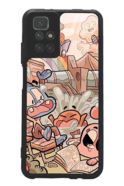 Spoyi Xiaomi Redmi 10 Gumball Tasarımlı Glossy Telefon Kılıfı