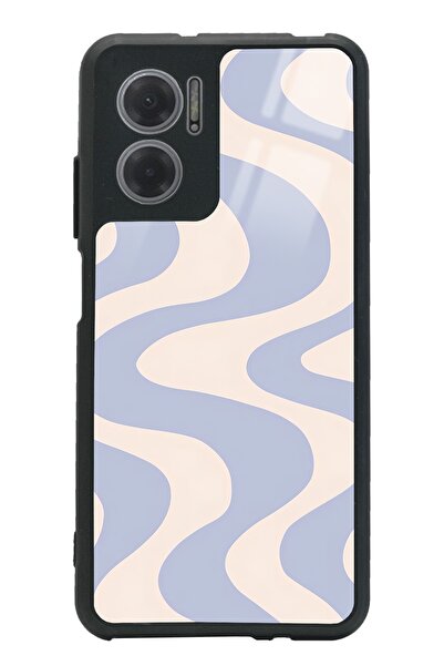 Spoyi Xiaomi Redmi Note 11E Wave Efect Tasarımlı Glossy Telefon Kılıfı