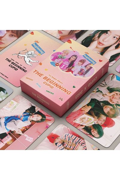 Kpop Dünyasi FIFTY FIFTY '' The Beginning : CUPID '' Double Sided Printed Lomo Card Set