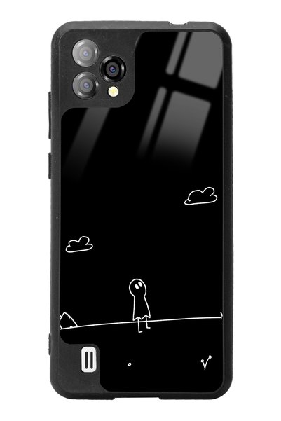 Spoyi Reeder P13 Blue Plus 2022 Doodle Casper Design Glossy Phone Case