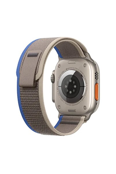 Ally Apple Watch 7-8 45mm 6-5-4 44mm Field Loop Kayış Kordon 3-2-1 42mm GRİ