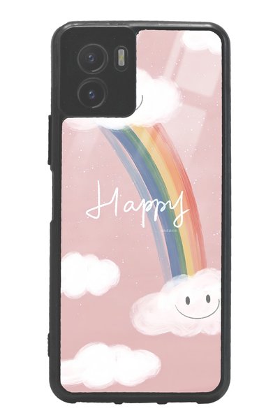 Spoyi غلاف هاتف لامع بتصميم Happy Cloud لهاتف Vivo Y15s