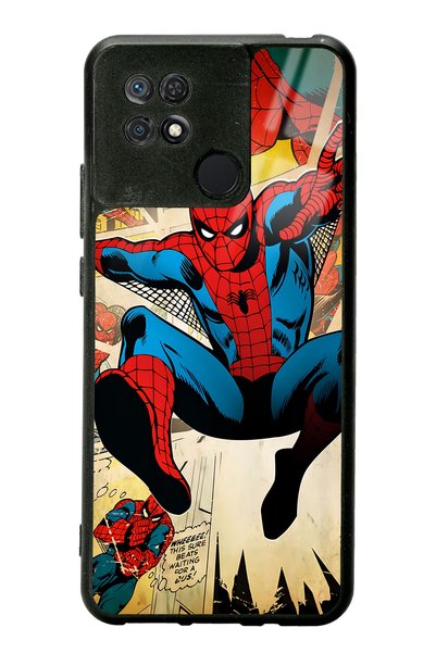 Spoyi Xiaomi Redmi 10A - 10C Spider-Man Glossy Phone Case with Spiderman Design