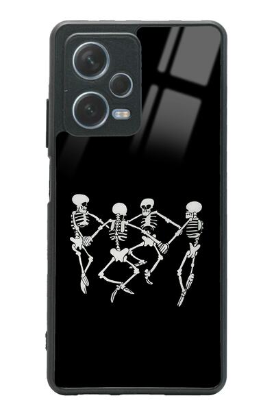 Spoyi Xiaomi Redmi Note 12 Pro 5g Dancer Skeleton Tasarımlı Glossy Telefon Kı...