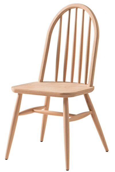 EHM Ada Sandalye Cilasız Ahşap Amerikan