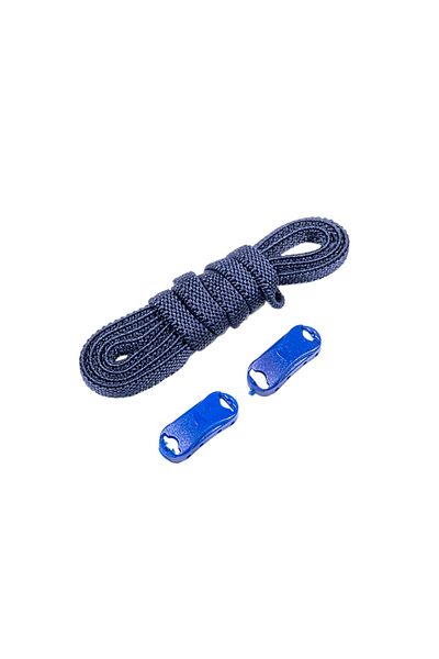 Dopar Navy Blue Elastic Smart Flexible Laces Plug and Drop Shoelaces 1 Pair 100cm