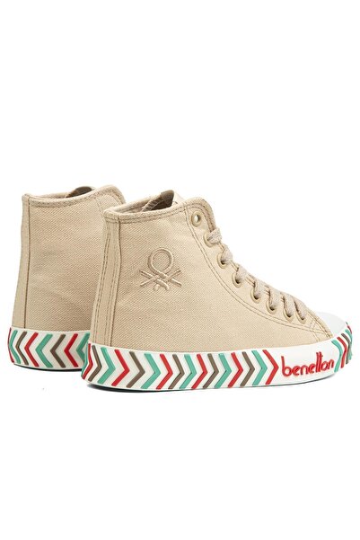 Benetton ®| BN-90625- Bej - Kadın Spor Ayakkabı