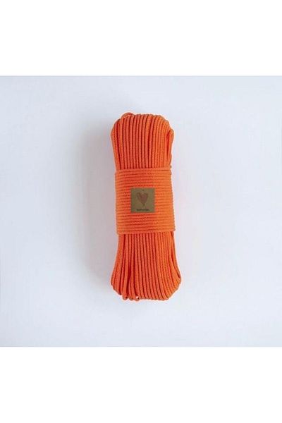 Makromİps MAKROME 6,5-7mm Βαμβακερό σχοινί υφαντό κορδόνι για ράψιμο τσάντα καλαθιού - 1 κιλό