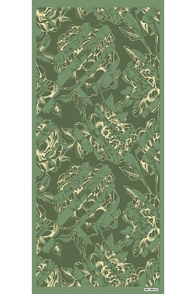 19V69 ITALIA Floral Pattern Pavia Series with Shawl Hanger and Gift Set 90x200 Cm