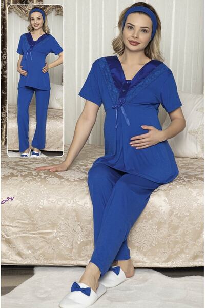 JENİKA Women's Pregnant 2-Piece Pajama Set