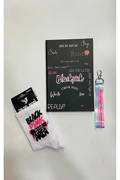 GC GÖKHAN CLUB BLACKPINK БЛОКНОТ БРЕЛОК ШКАРПЕТКИ КОМБІН