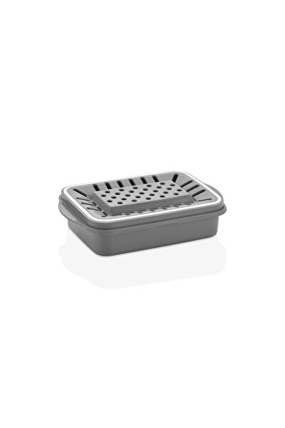 VİP AHMET Cheese Storage Container with Water Compartment Smoked