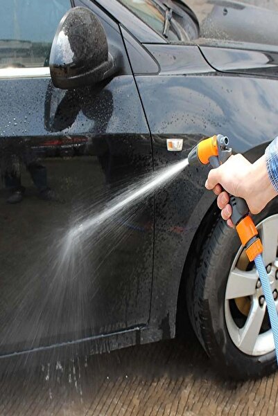 MOONSHOP Basınçlı Su Tabancası Tazyikli Oto Yıkama Ve Bahçe Sulama Tabancası Hortum Ucu Fıskiye