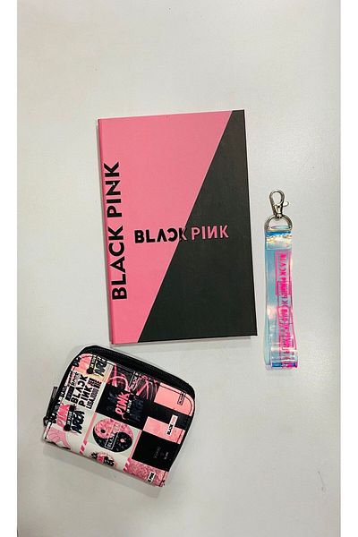 GC GÖKHAN CLUB BLACKPINK NOTEBOOK CHEIE PORTOFEL COMBINAȚIE
