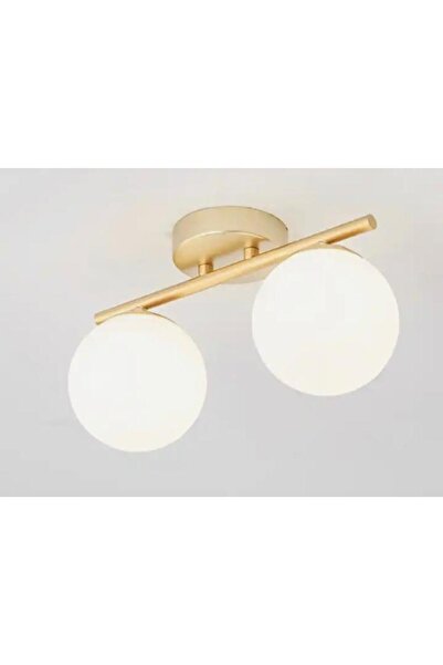 Rsylight Metal Modern Eskitme Kaplama Opal Camlı Tavan Plofyoner 2 Li Tavan A...